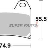 Накладки -BREMBO- 07BB19LA, Aprilia Pegaso/RSV, Benelli TNT/Tornado, BMW F/GS, Ducati Monster/Multistrada, KTM Duke/LC4, Suzuki GSX/GSX-R, Yamaha XJR/TRX 250-1300
