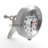 Аналогов часовник за мотор -OXFORD- AnaClock, сребрист, 39mm