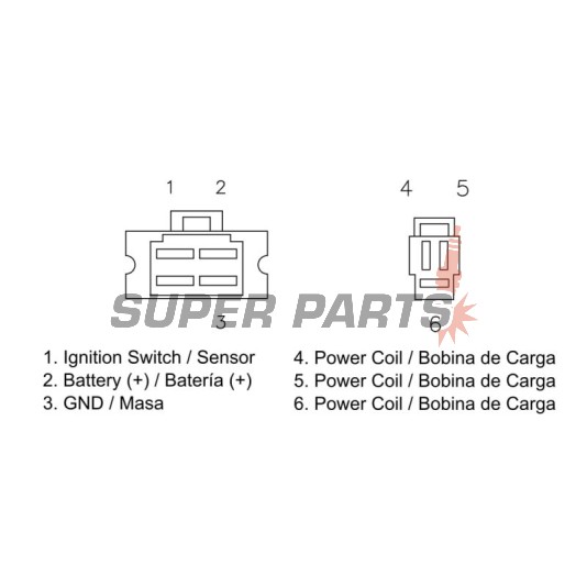 Реле за зареждане -DZE- реле-регулатор, 12V, 25A, HONDA CH, CMX, CN, NX; KYMCO BET&WIN, DINK, HEROISM 125-350 1985-2002