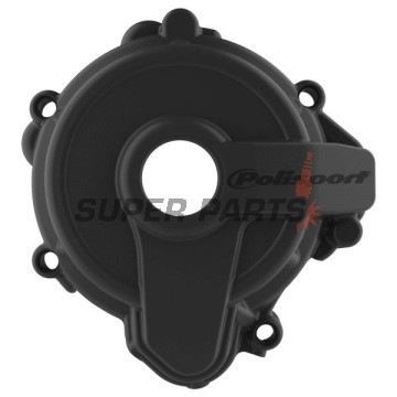 Предпазител за капак на статора -POLISPORT- черен, SHERCO SE 250/300 2014-2023