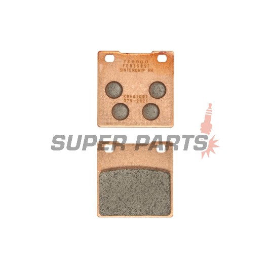 Накладки -FERODO- FDB338ST, Kawasaki ZRX / ZX-12R / ZXR / ZZR 400-1200, Suzuki GS / Bandit / GSX / Hayabusa / GSX-R / RF / RG Gamma / SV / TL 250-1300 1983-2010