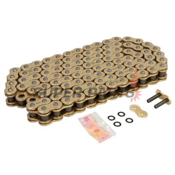 Верига -DID- 525ZVMX2G&G-102, размер 525, 102 звена, двойно усилена, златиста