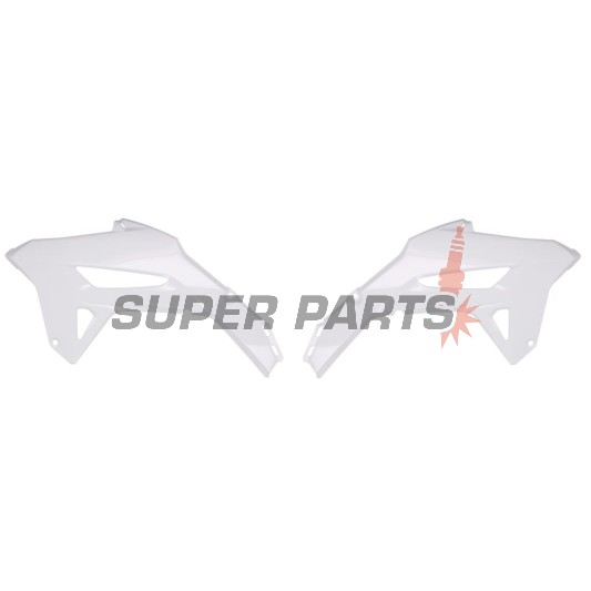 Предни странични пластмаси -POLISPORT- бели, HONDA CRF 250/450 2021-2023