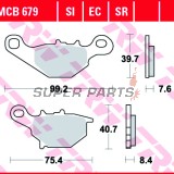 Накладки -TRW- MCB679, Kawasaki KLX/KMX 125, Suzuki AN125/150, DR-Z125/L, RM80/85, TR50 Street Magic, UC125 Epicuro, UG110 Hokuto (1995-2013)