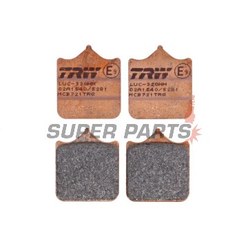 Накладки -TRW- MCB721TRQ, Aprilia RSV1000/Tuono 1000 (1998-2011); Benelli Tornado Tre 900 (2002-2005); Ducati 748/749/996/998/999/Monster S4RS (2001-2008); Husqvarna SM/SMR/SMS/STR 450-630 (2004-2012); KTM Duke/LC8/SM/SMC/Super Duke/Supermoto 690-990 (200