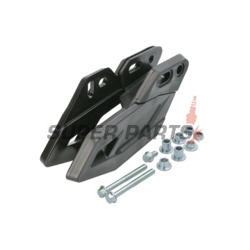 Водач за верига -POLISPORT- черен, полиуретан, KAWASAKI KXF 250 2009-2021