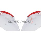 Задни странични пластмаси -POLISPORT- червено/бяло, HONDA CRF 250 2006-2008
