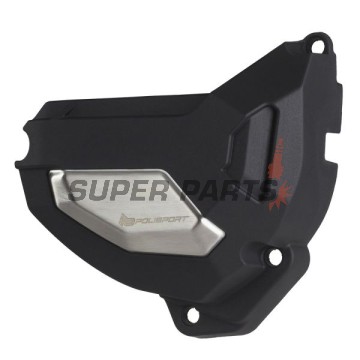 Предпазител за капак на статора -POLISPORT- черен, HONDA CB, CBR 650 2014-2020