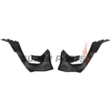 Предни странични пластмаси -POLISPORT- черни, KAWASAKI KX 250/450 2019-2023
