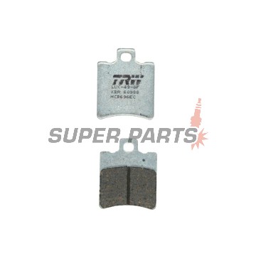 Накладки -TRW- MCB696EC, Aprilia SR/Leonardo/Gulliver, Benelli K2/Velvet, Gilera Runner/NRG/Typhoon, Honda SH/X8R, Malaguti F10/F12/Ciak, Piaggio NRG/TPH/Typhoon/Zip, Suzuki Katana (1992-2018)