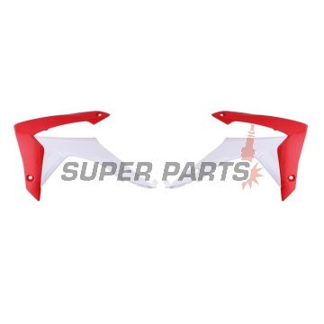 Предни странични пластмаси -POLISPORT- червено/бяло, HONDA CRF 250/450 2013-2017