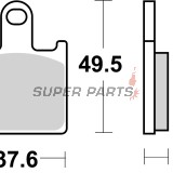 Накладки -BREMBO- 07KA28SR, Kawasaki GTR1400, Kawasaki Z750R / Z1000, Kawasaki Ninja ZX-6R 600/636, Suzuki GSX1300BK B-King