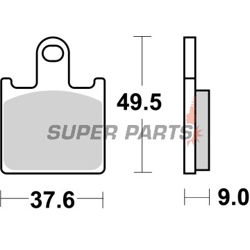 Накладки -BREMBO- 07KA28SR, Kawasaki GTR1400, Kawasaki Z750R / Z1000, Kawasaki Ninja ZX-6R 600/636, Suzuki GSX1300BK B-King