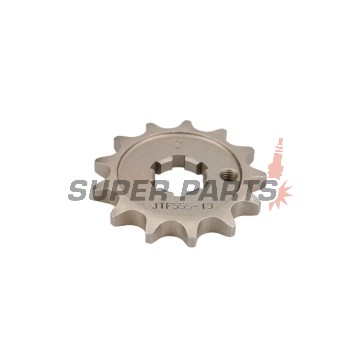 Преден пиньон -JT- JTF555,13, 13 зъба, Kawasaki KX 100 1991-2020, KX 65 2000-2020, KX 80 1986-1987, 1989-1997, 1999, KX 85 2002, 2006, 2010, 2012-2013, 2017-2020, Suzuki RM 100 2003, RM 65 2003-2006, Yamaha RD 80 1983-1985