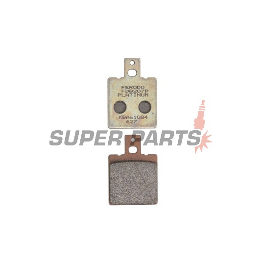Накладки -FERODO- FDB207P, Aprilia RS 50/125/250, AF1 125, Tuareg 125/350, Ducati Monster 600/900/1000, 916, SS 750/900, Cagiva Mito 125, Raptor 650, Elefant 750, KTM GS 125/500, MX 125/500, Moto Guzzi California 1100, Daytona 1000, V11 1100, Husqvarna CR