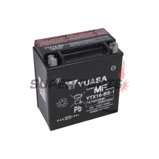 Акумулатор -YUASA- YTX16-BS-1, 15Ah 12V