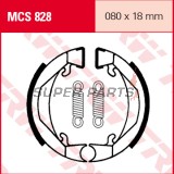 Накладки (челюст) -TRW- MCS828, 80x18mm, Honda PF, PX; KTM Adventure, SX, Mini Adventure, Junior, Senior; Peugeot 103, 104, 105, ASV; Puch GTL, Maxi, Monza
