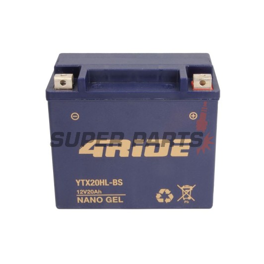 Акумулатор -4 RIDE- YTX20HL-BS 4RIDE GEL, 20Ah 12V