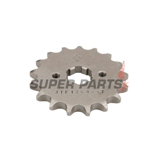 Преден пиньон -JT- JTF1264,17, 17 зъба, Derbi Senda 125 2006-2008, Honda CBF 125 2009-2015, CBR 125 2004-2017, CLR 125 1998-2003, XLR 125 1998-2002, XR 125 2003-2008, XR 150 2014