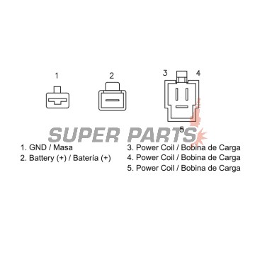 Реле за зареждане -DZE- реле-регулатор, 12V, 35A, YAMAHA VMX-12 1200 1996-2007