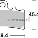 Накладки -BREMBO- 07GR18SA, BMW C400/310GS 2016-2022, Husqvarna Svart/Vitpilen401 2017-2022, KTM Adventure/Duke/RC125-390 2010-2022