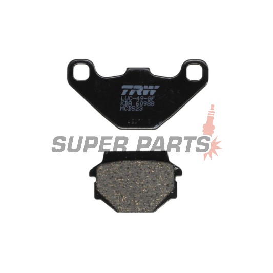 Накладки -TRW- MCB523, Aprilia RX 125, Tuareg 350/600, Husaberg FE600, MC350, Husqvarna TE350/510, WR240/250, CR125/250, Kawasaki GPZ305/500, KLR250/600/650, KLE250/500, KMX125/200, ZX-7R 750, KTM Duke 400, MX125/250/500/600, Suzuki GN125, TU125