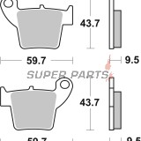 Накладки -BREMBO- 07HO48SD, Honda CR/CRF/XR/XRV/XL, Suzuki DR-Z/RM/RM-Z, Yamaha YZ/WR, Kawasaki KX/KDX/KLX, Gas Gas EC, Beta RR, Aprilia RXV/MXV, TM MX/SM 85