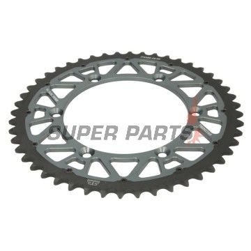 Заден пиньон -JT- JTX460,48GR, 48 зъба, сив, хибриден, Kawasaki KDX 200 1984-1985, 1987-1988, 1990-2006, KDX 220 1998-2005, KDX 250 1991-1994, KX 125 1998-1999, 2003, 2006, KX 250 1982, 1986-1988, 1991, 2004-2017, KX 450 2006-2020