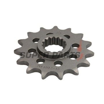 Преден пиньон -JT- JTF1902,15, 15 зъба, Husqvarna Svartpilen 701 2019, KTM Adventure 640 1999-2007, Adventure 790 2019, Duke 640 2000-2006, Duke 690 2008-2019, EGS 400 1996-2001, EGS 620 1994, Enduro 690 2008-2018, EXC 620 1994