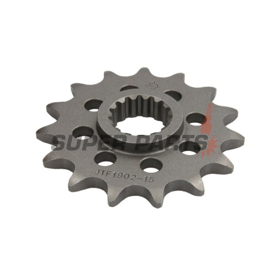 Преден пиньон -JT- JTF1902,15, 15 зъба, Husqvarna Svartpilen 701 2019, KTM Adventure 640 1999-2007, Adventure 790 2019, Duke 640 2000-2006, Duke 690 2008-2019, EGS 400 1996-2001, EGS 620 1994, Enduro 690 2008-2018, EXC 620 1994