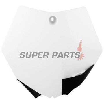 Мотокрос маска/табелка за номер -POLISPORT- бяла, KTM SX 85 2013-2017