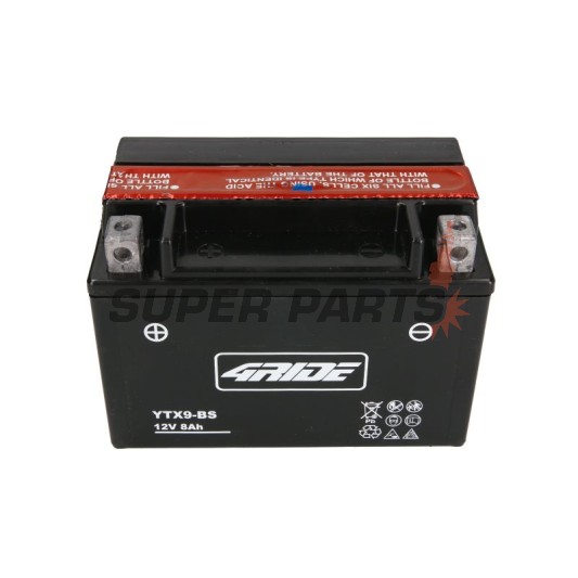 Акумулатор -4 RIDE- YTX9-BS 4RIDE, 8Ah 12V