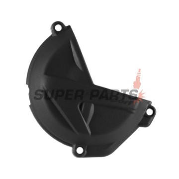 Предпазител за капак на съединителя -POLISPORT- черен, GAS GAS EC, EX, MC 250/300 2021-2023