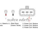 Реле за зареждане -DZE- реле-регулатор, 12V, 50A, POLARIS HAWKEYE, SPORTSMAN 325-570 2014-2020