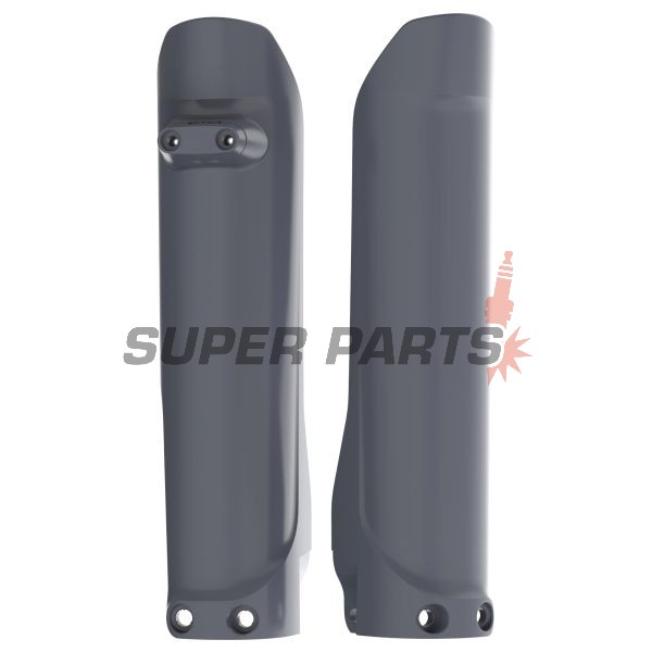 Протектори за предница (колове) -POLISPORT- сиви, HUSQVARNA TE, TX 150/250/300 2016-2023