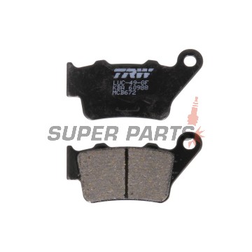Накладки -TRW- MCB672, Alfer VR 250, Aprilia Pegaso 650, Husaberg FE/FS 450-650, Husqvarna CR/TE/WR 125-610, KTM EXC/LC4/Duke 250-690, Yamaha TT 600, WR 125 (1993-2022)