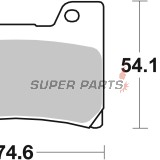 Накладки -BREMBO- 07YA2409, Yamaha / FZR 600-1000, YZF 600 (1989-2001)