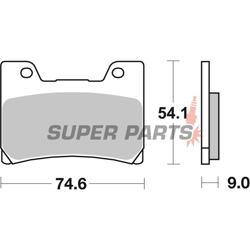 Накладки -BREMBO- 07YA2409, Yamaha / FZR 600-1000, YZF 600 (1989-2001)