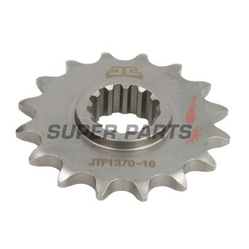 Преден пиньон -JT- JTF1370,16, 16 зъба, Honda CB 600 2007-2013, CB 650 2014-2019, CBF 600 2008-2013, CBR 1000 2017-2019, CBR 600 1999-2019, CBR 650 2014-2018, CBR 900 1996-1999, CRF 1000 2015-2019, XL 1000 1999-2013