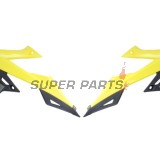 Предни странични пластмаси -POLISPORT- черно/жълто, SUZUKI RM-Z 250/450 2018-2023