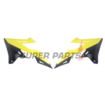 Предни странични пластмаси -POLISPORT- черно/жълто, SUZUKI RM-Z 250/450 2018-2023
