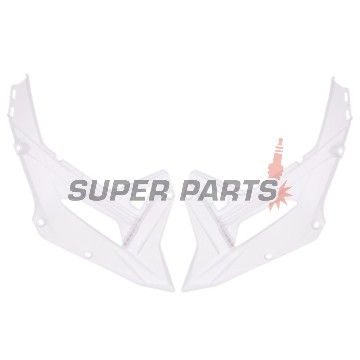 Предни странични пластмаси -POLISPORT- бели, HONDA CRF 450 2022-2023