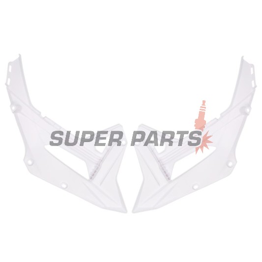 Предни странични пластмаси -POLISPORT- бели, HONDA CRF 450 2022-2023