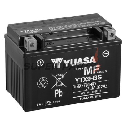 Акумулатор -YUASA- YTX9-BS, 8Ah 12V
