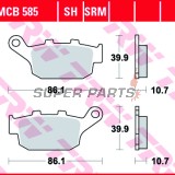 Накладки -TRW- MCB585, Buell Blast, M2, S3, X1, XB12R/S/SS, XB9S 1998-2009; Honda CB, CBR, FMX, NC, NSR, NT/NTV, NX, XL/XRV 1986-2015; Triumph Daytona, Street Triple, Tiger 2000-2020; Yamaha XJ6 2009-2012