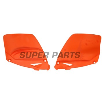 Задни странични пластмаси -POLISPORT- оранжеви, KTM EXC, SX 125-300 2001-2003