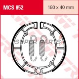 Накладки (челюст) -TRW- MCS852, 180x40mm, Kawasaki EN450-500 Vulcan LTD / GPZ550 / GT-GTR550 / KZ-Z400-750 LTD / VN400-850 Vulcan Classic / ZL600 Eliminator (1979-2006)