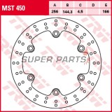 Спирачен диск -TRW- MST450, 256mm, Honda Forza/NSS 125 (2015-2017), Honda SH 300i / Sporty ABS (2007-2015)