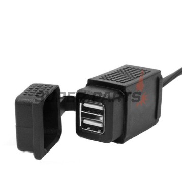 USB адаптер -4 RIDE- 12V, 2xUSB (3.1A) - универсален