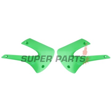 Предни странични пластмаси -POLISPORT- зелени, KAWASAKI KX 85 2001-2013